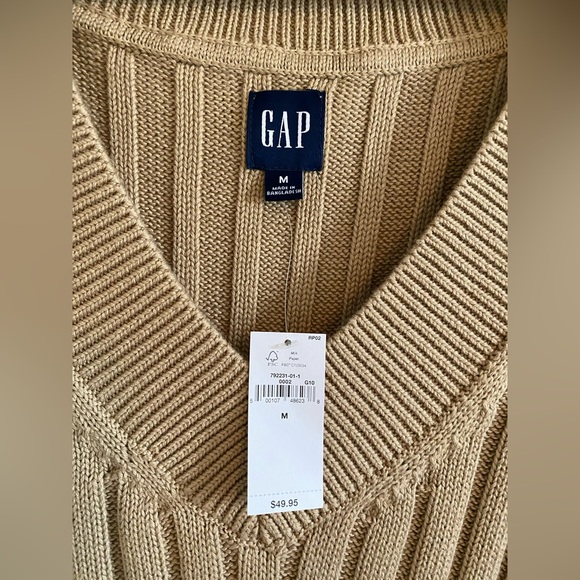 Gap Dolman Rib Sweater Vest New With Tags - Picture 3 of 6